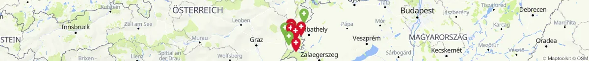 Kartenansicht für Apotheken-Notdienste in der Nähe von Neuberg im Burgenland (Güssing, Burgenland)